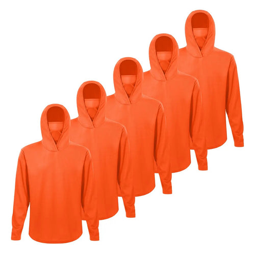 UPF50+ Quick-Dry Hooded Sun Shirt with Mask