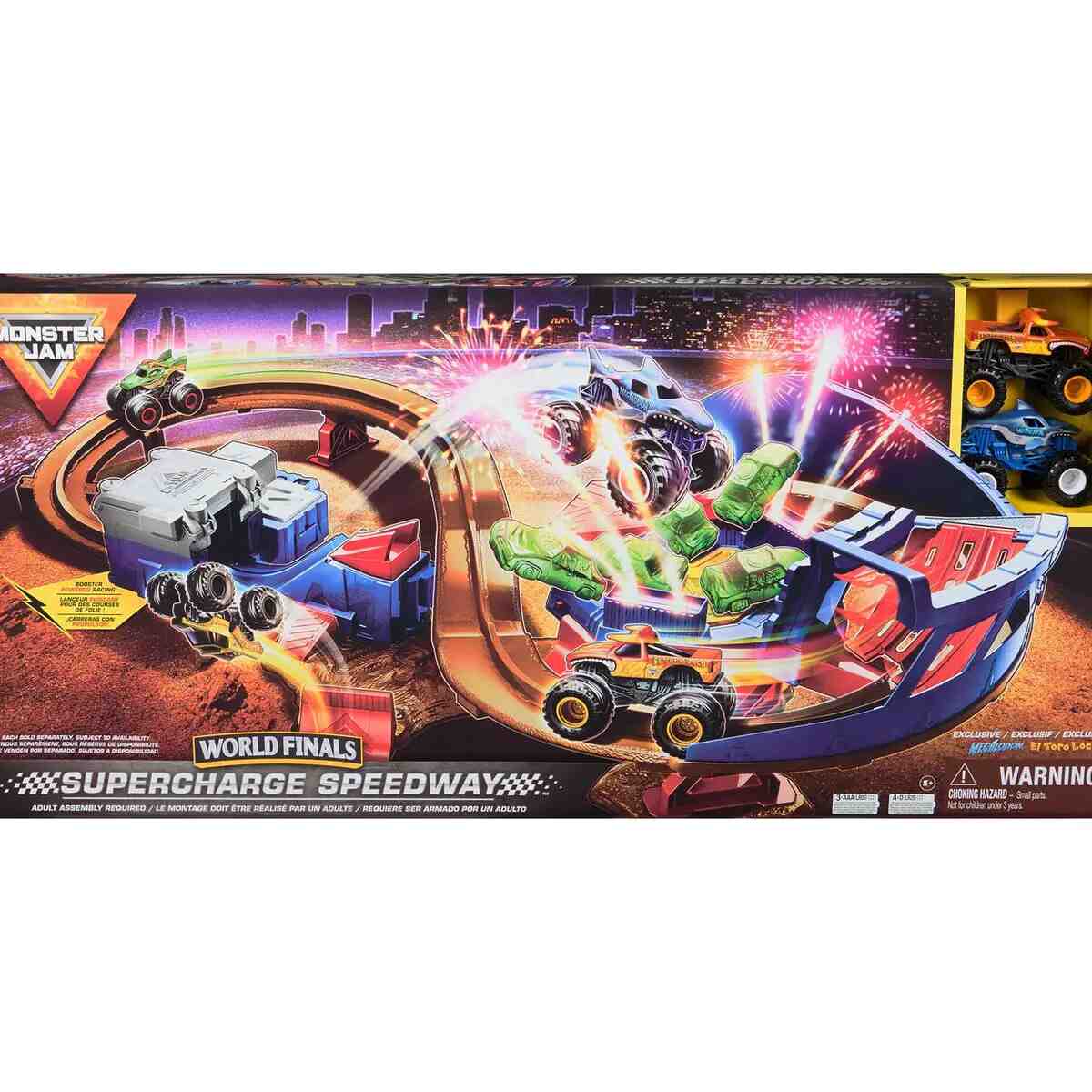 Monster Truck Speedway Playset with 2 Trucks