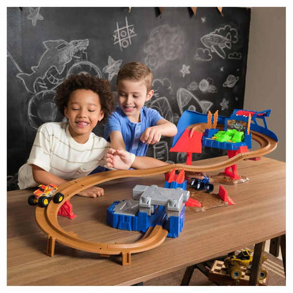 Monster Truck Speedway Playset with 2 Trucks
