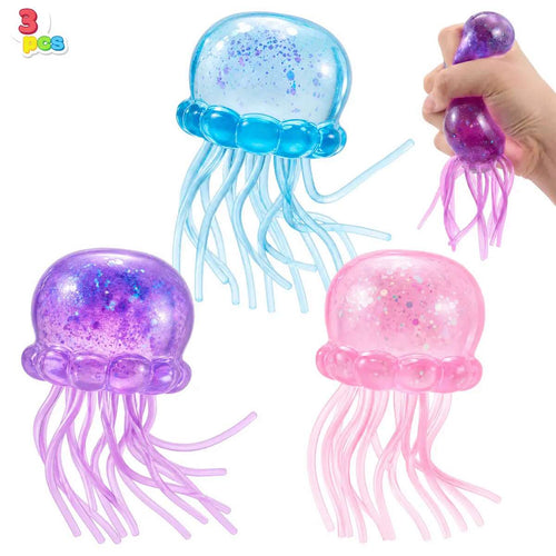 [BUY 2 GET 1 FREE] Jellyfish Glitter Slow-Rise Stress Toy