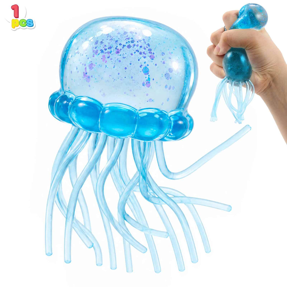 [BUY 2 GET 1 FREE] Jellyfish Glitter Slow-Rise Stress Toy