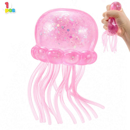 [BUY 2 GET 1 FREE] Jellyfish Glitter Slow-Rise Stress Toy