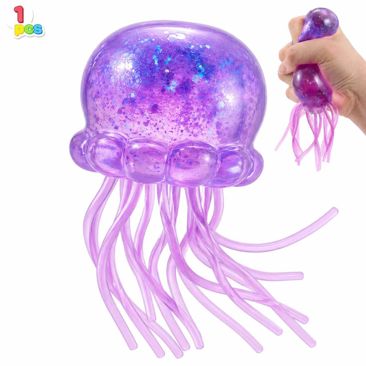 [BUY 2 GET 1 FREE] Jellyfish Glitter Slow-Rise Stress Toy
