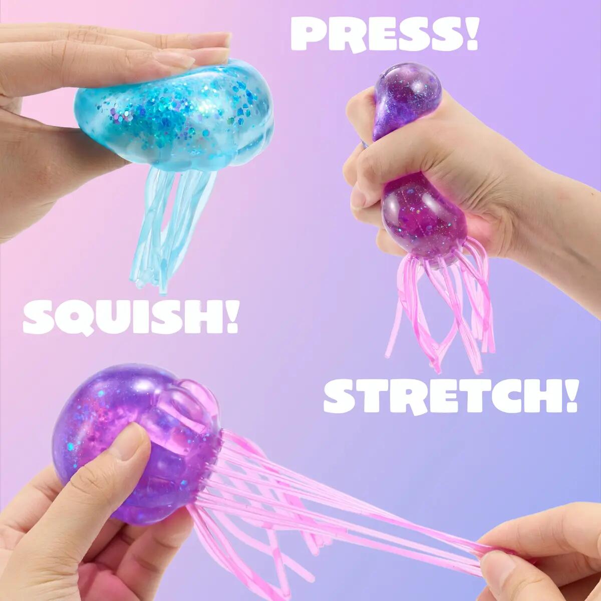 [BUY 2 GET 1 FREE] Jellyfish Glitter Slow-Rise Stress Toy
