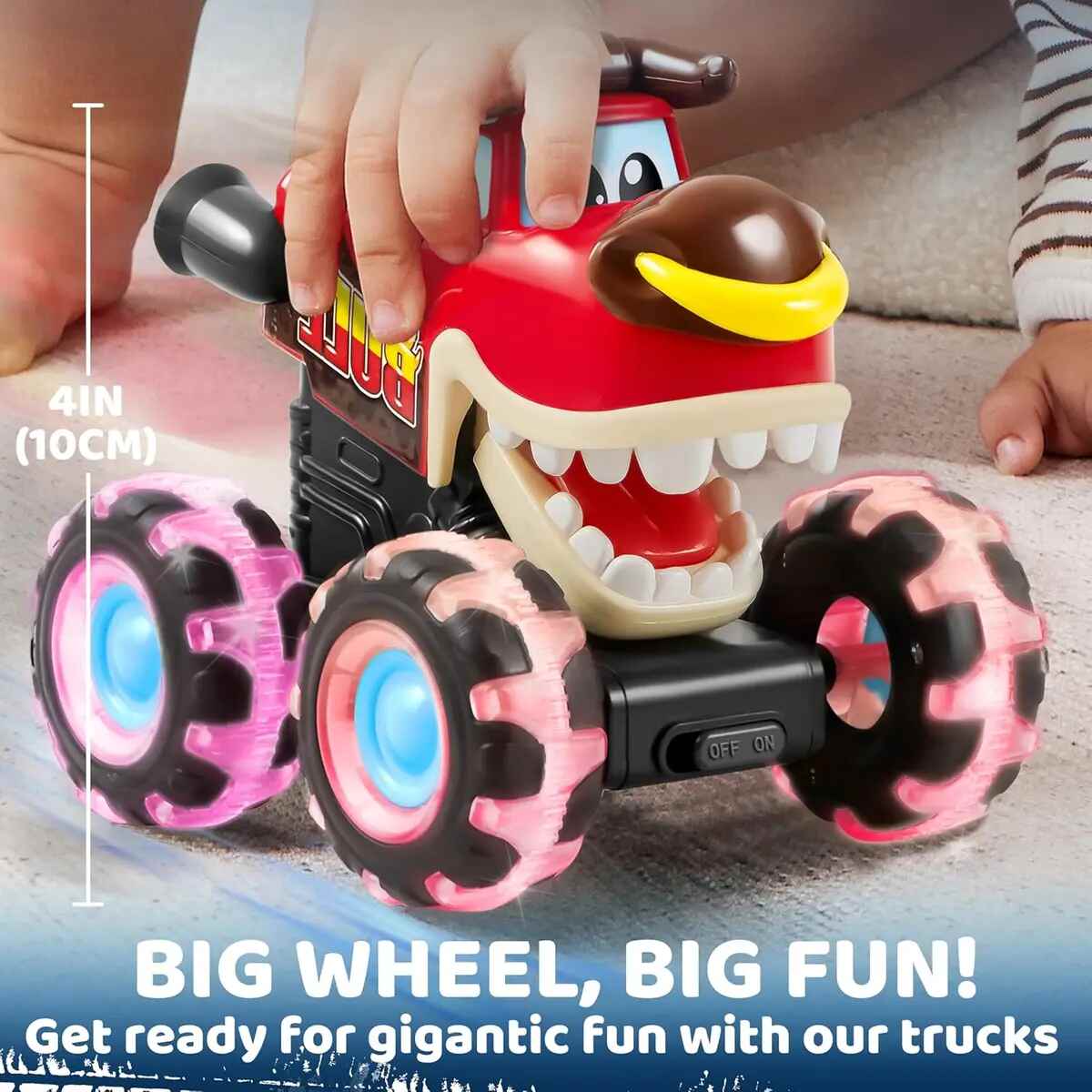 Motion-Activated Light-Up Monster Trucks 3-Pack