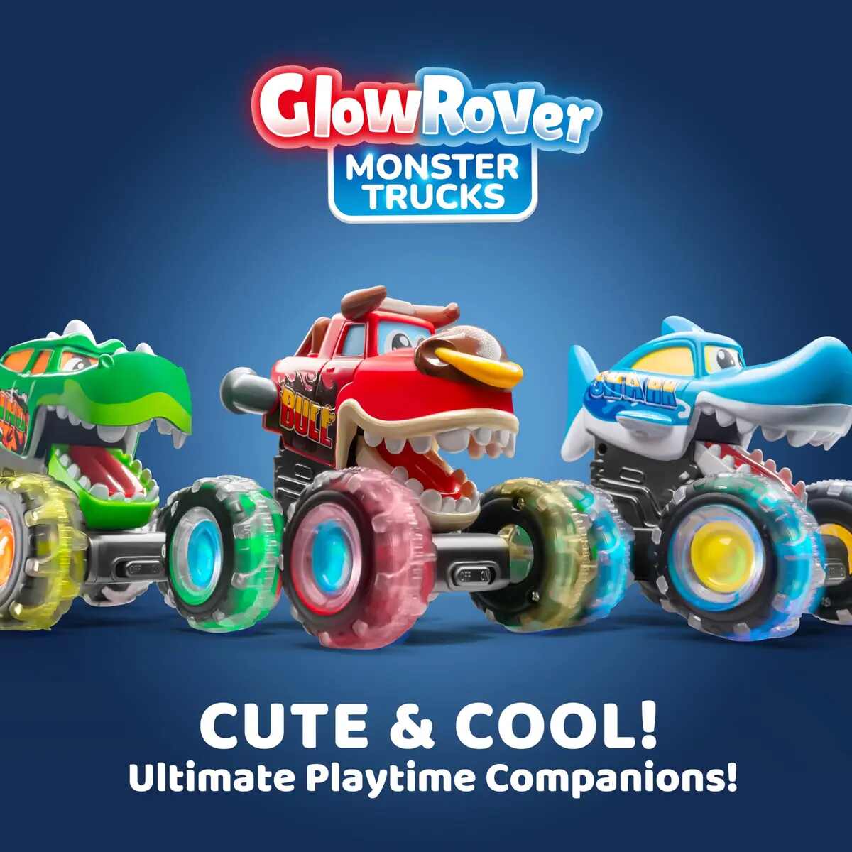 Motion-Activated Light-Up Monster Trucks 3-Pack