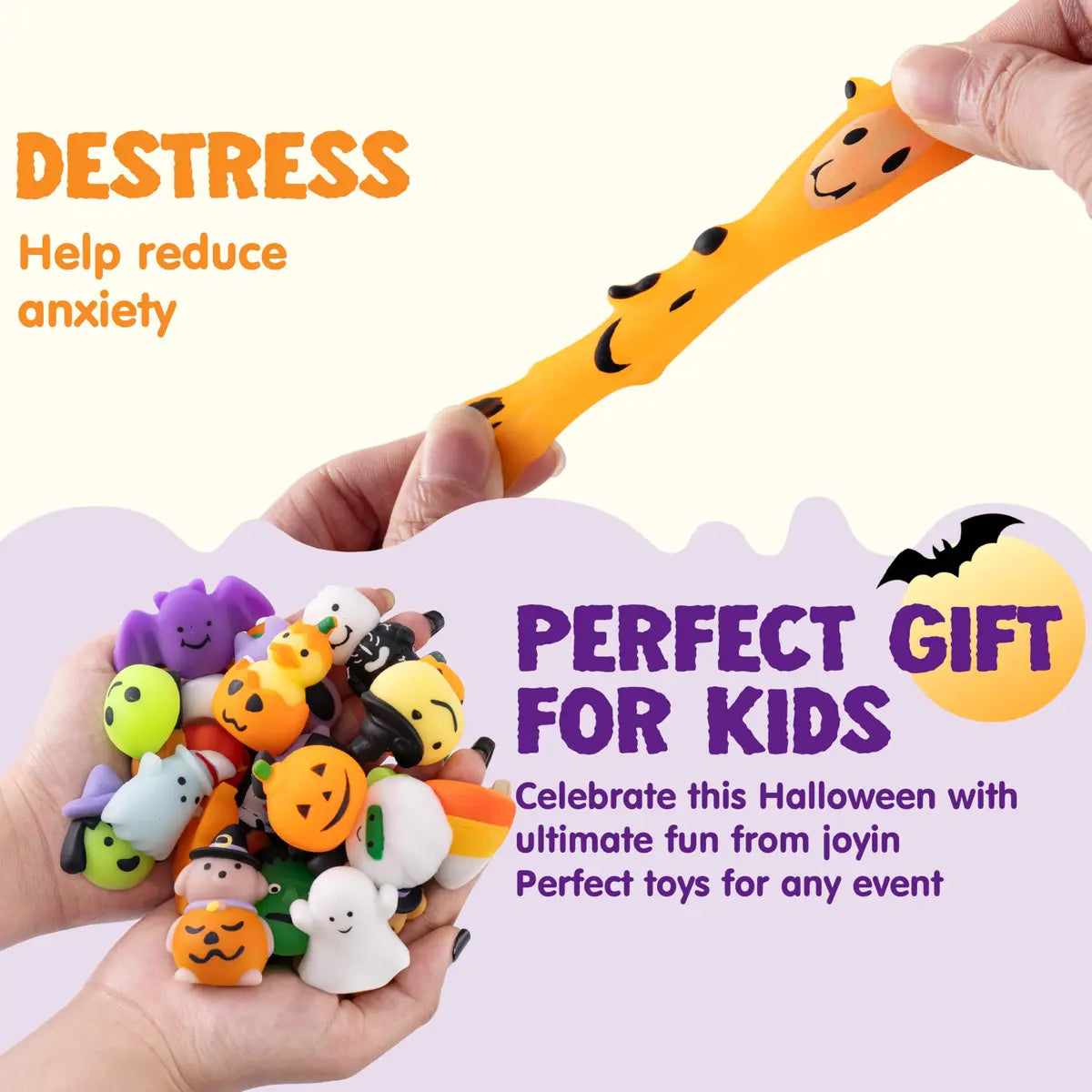Halloween Mochi Squishy Toys Bulk Pack
