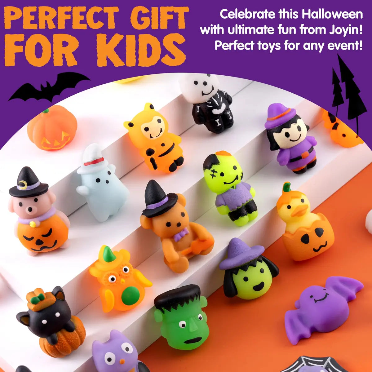 Halloween Mochi Squishy Toys Bulk Pack