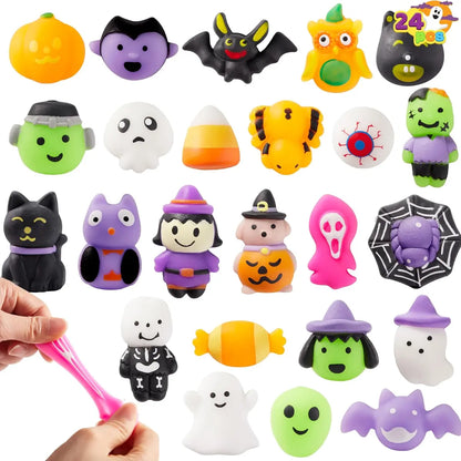 Halloween Mochi Squishy Toys Bulk Pack