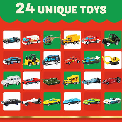 24-Day Christmas Diecast Car Advent Calendar