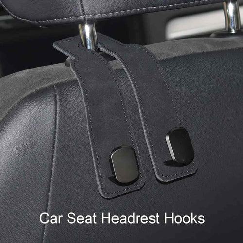 [BUY 1 GET 1 FREE] Double Metal Car Headrest Hooks 4-Pack