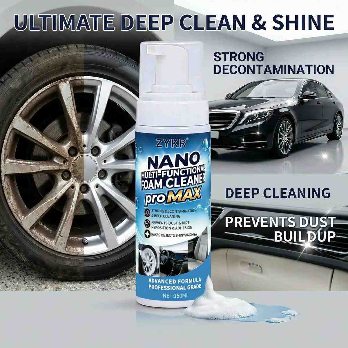 [BUY 1 GET 1 FREE] Multi-Functional Deep Cleaning Foam Cleaner