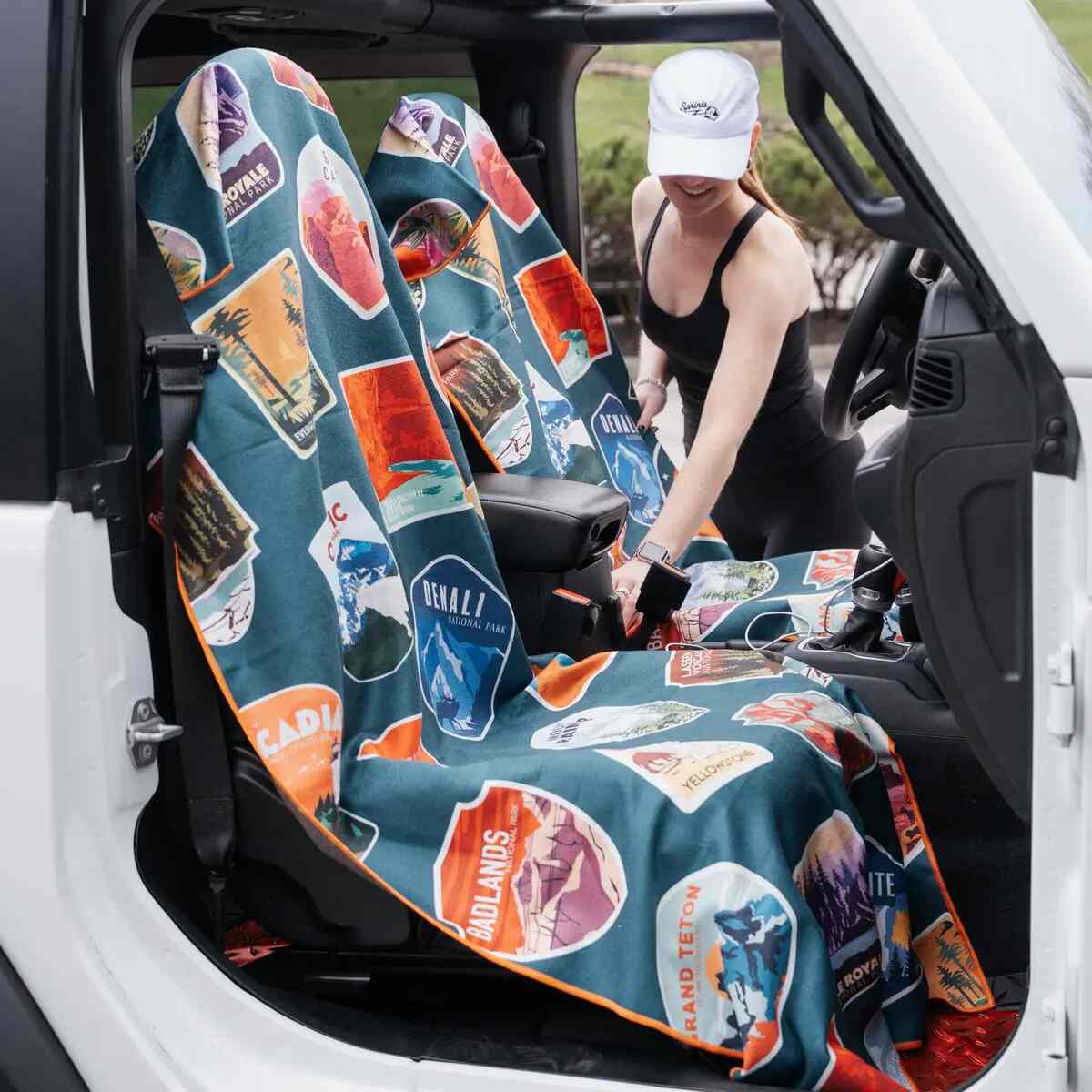 Water & Sand Resistant Car Seat Towel Cover