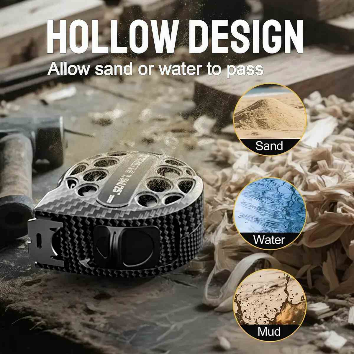Waterproof Shockproof Stainless Steel Tape Measure