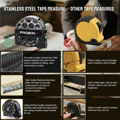 Waterproof Shockproof Stainless Steel Tape Measure
