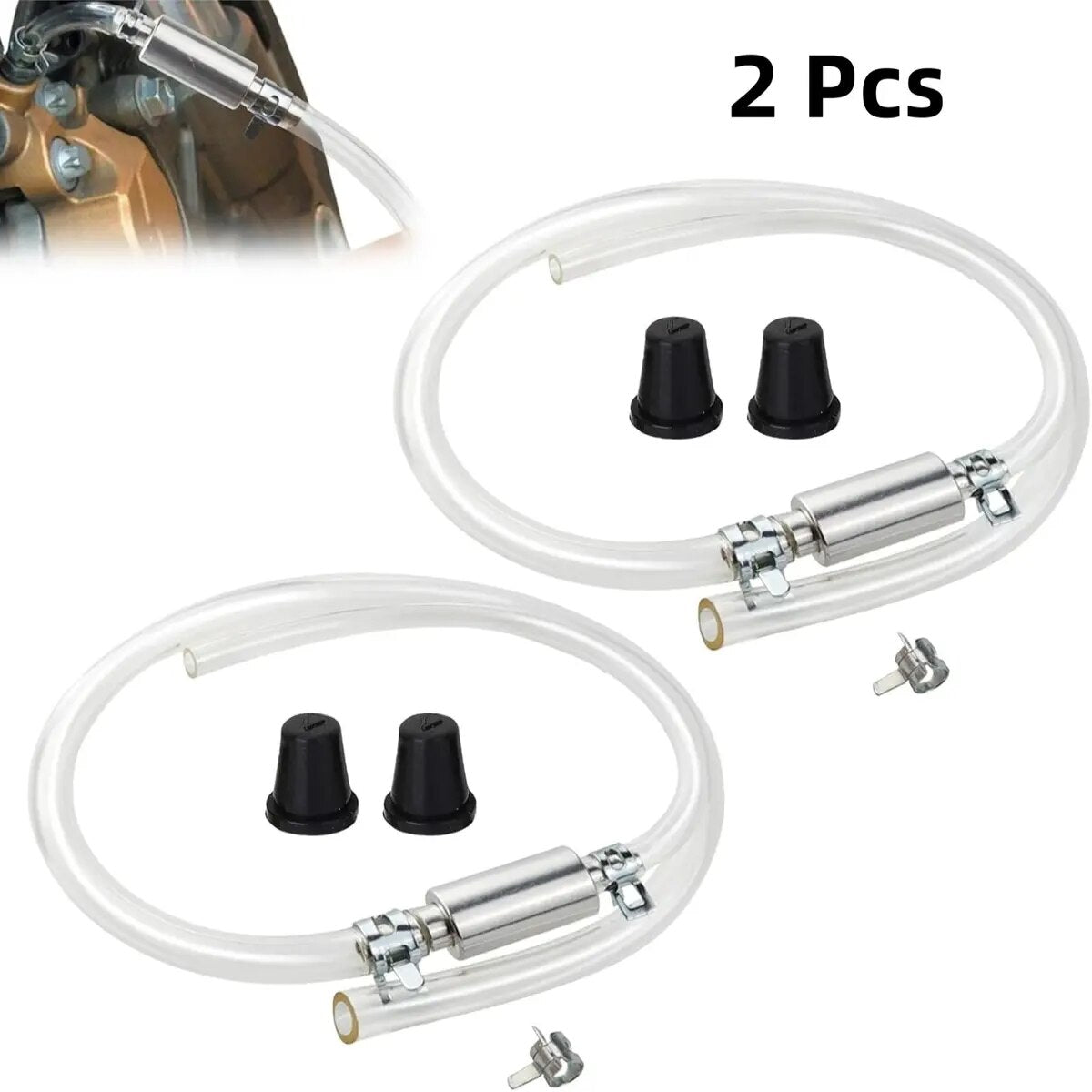 [BUY 1 GET 1 FREE] One-Way Valve Brake Bleeder Hose Kit