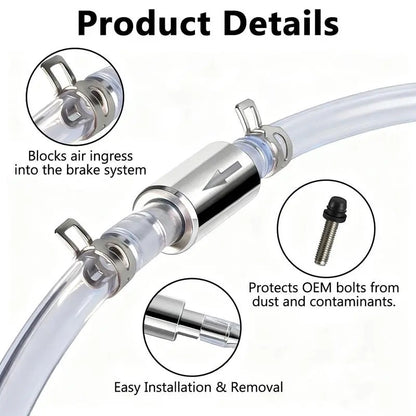 [BUY 1 GET 1 FREE] One-Way Valve Brake Bleeder Hose Kit