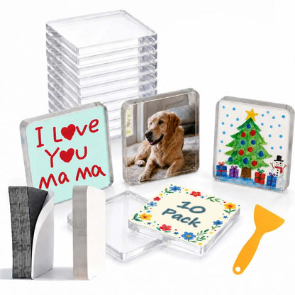 [BUY 1 GET 1 FREE] 2-Inch Acrylic Photo Magnet Frames
