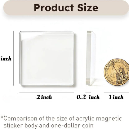 [BUY 1 GET 1 FREE] 2-Inch Acrylic Photo Magnet Frames