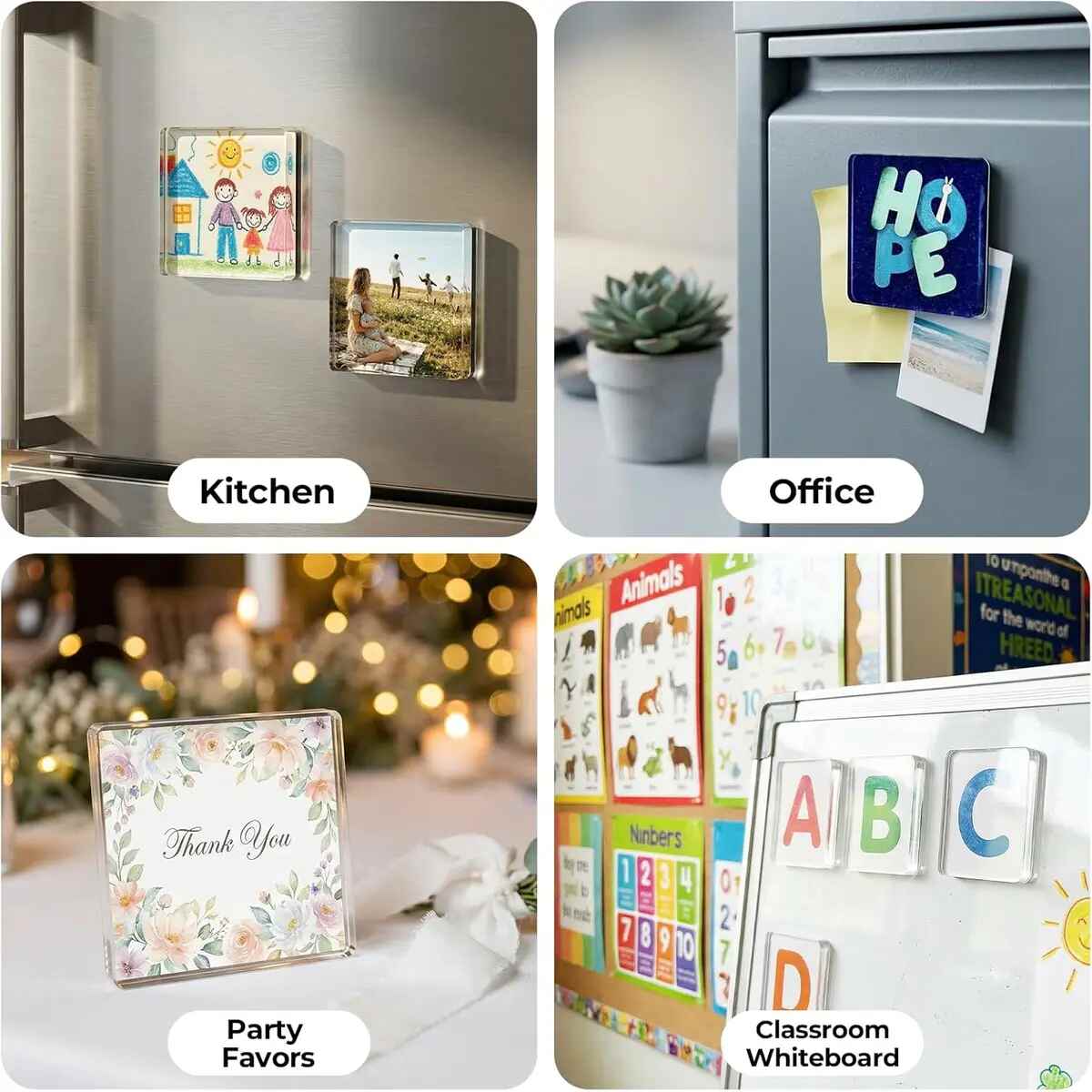[BUY 1 GET 1 FREE] 2-Inch Acrylic Photo Magnet Frames