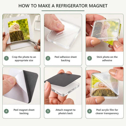 [BUY 1 GET 1 FREE] 2-Inch Acrylic Photo Magnet Frames