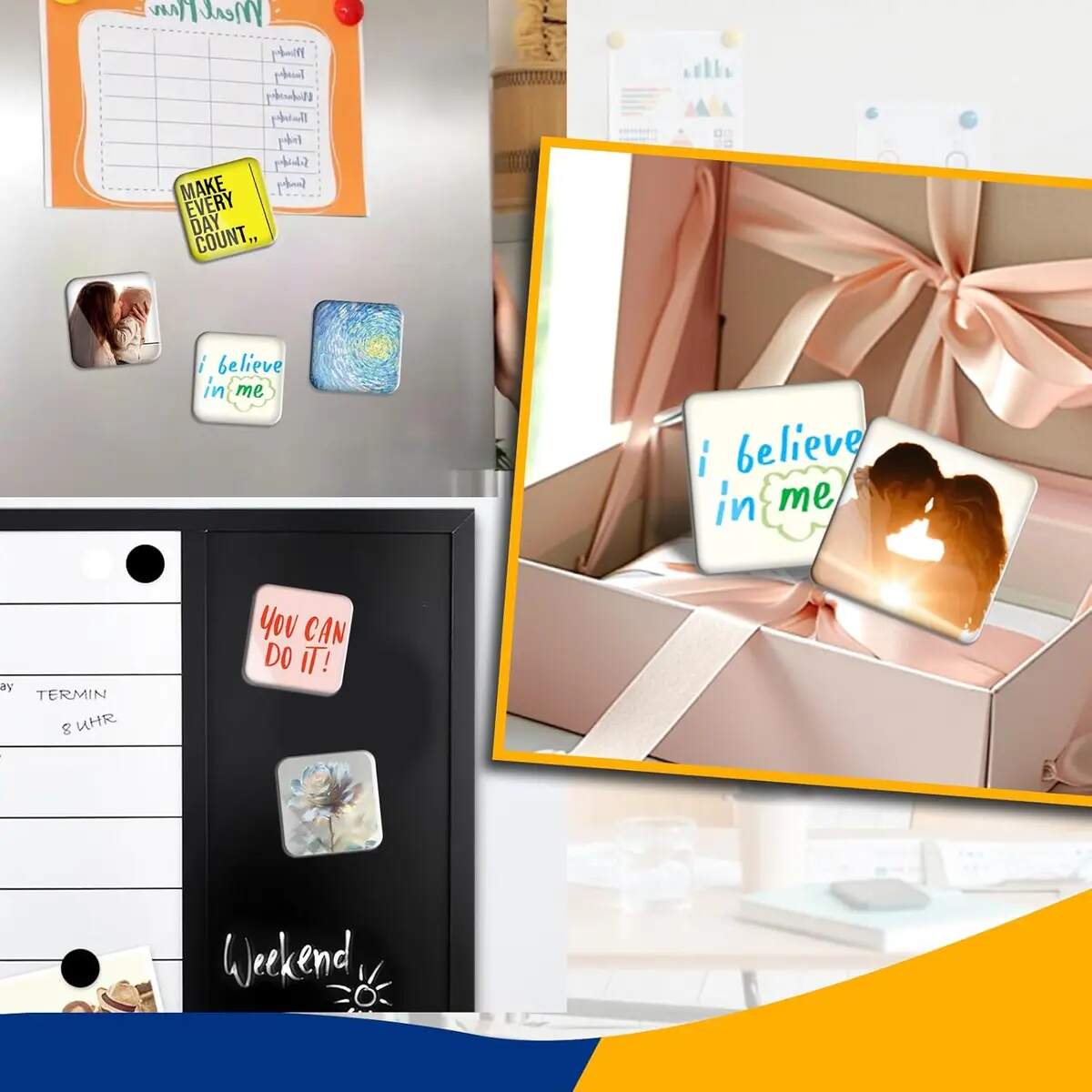 [BUY 1 GET 1 FREE] 2-Inch Acrylic Photo Magnet Frames
