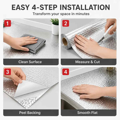 [BUY 1 GET 1 FREE] Oil-Proof Waterproof Aluminum Backsplash Wallpaper