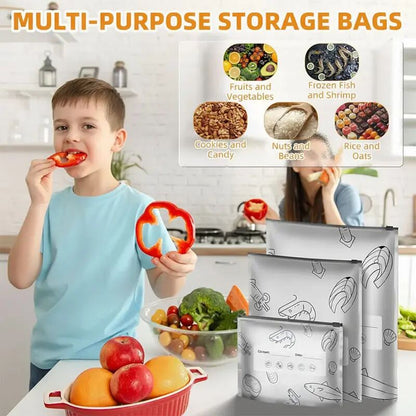 [BUY 2 GET 1 FREE] Thickened Stand-Up Foil Food Storage Bags
