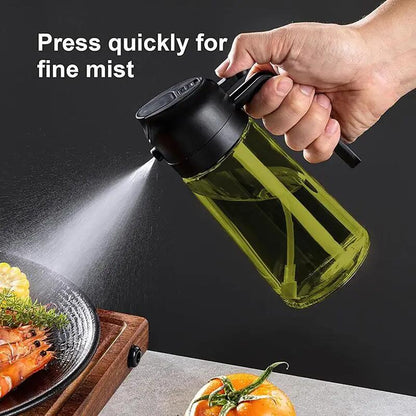 [BUY 1 GET 1 FREE] Dark Glass 2-in-1 Oil Sprayer Dispenser