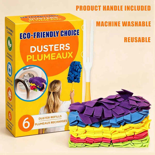 [BUY 1 GET 1 FREE] Washable Electrostatic Duster Refills 6-Pack