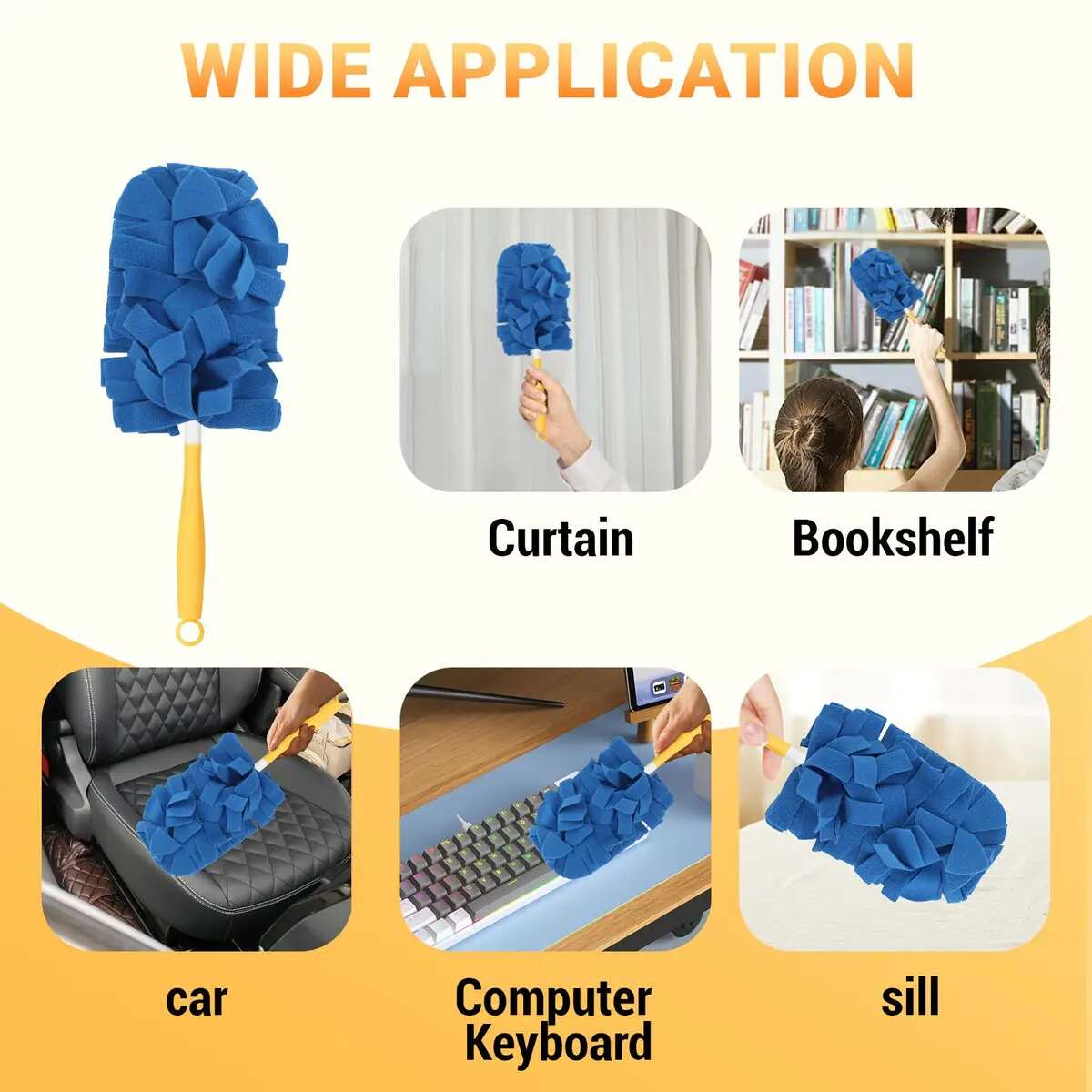 [BUY 1 GET 1 FREE] Washable Electrostatic Duster Refills 6-Pack