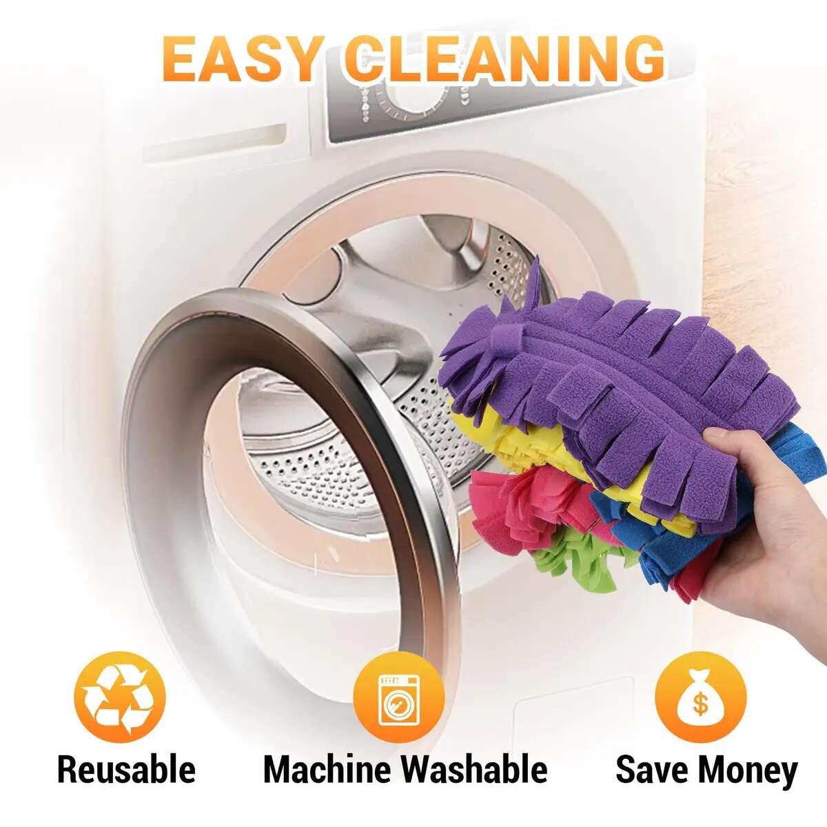 [BUY 1 GET 1 FREE] Washable Electrostatic Duster Refills 6-Pack