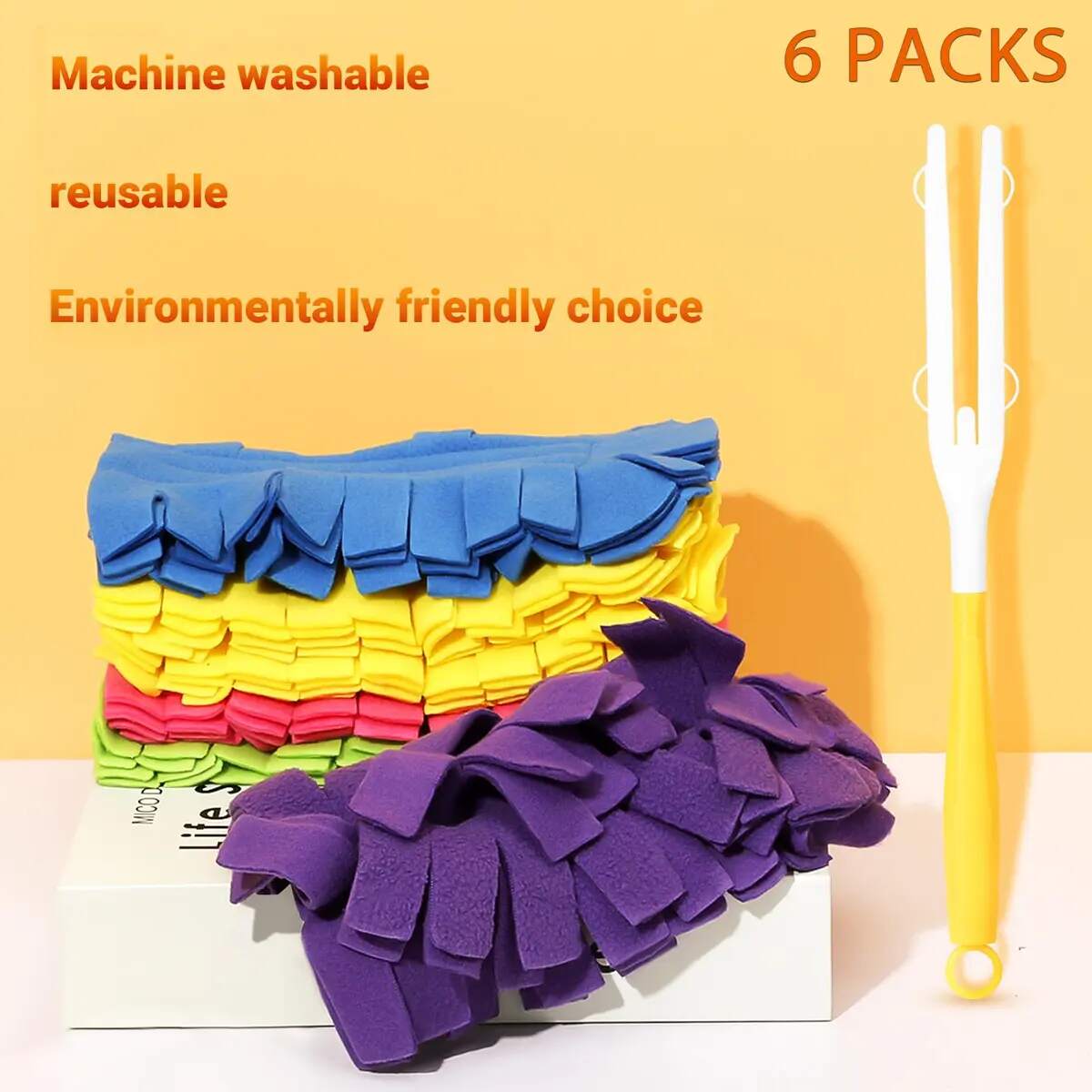 [BUY 1 GET 1 FREE] Washable Electrostatic Duster Refills 6-Pack