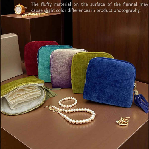 [BUY 1 GET 1 FREE] 5-Compartment Zipper Travel Jewelry Organizer