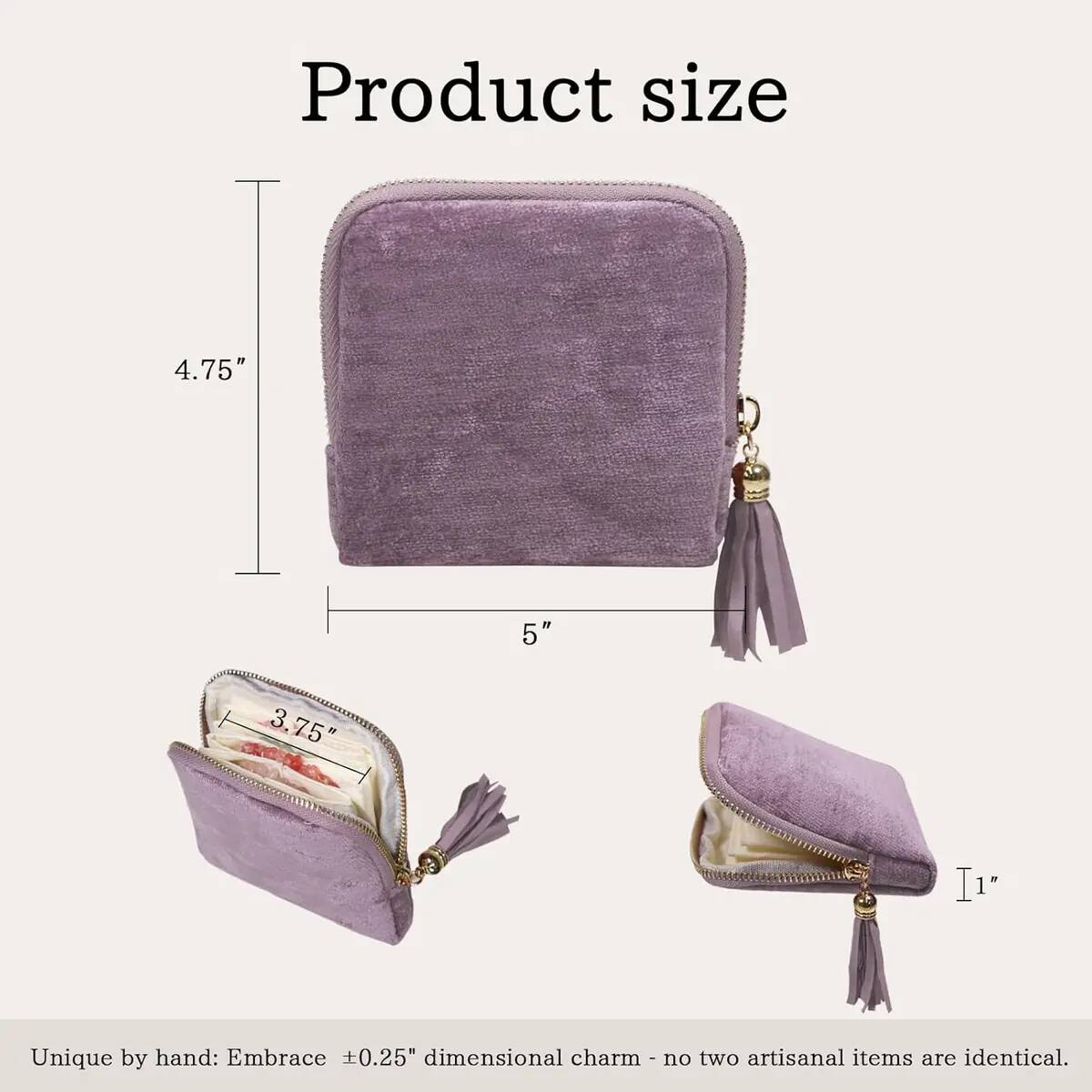 [BUY 1 GET 1 FREE] 5-Compartment Zipper Travel Jewelry Organizer