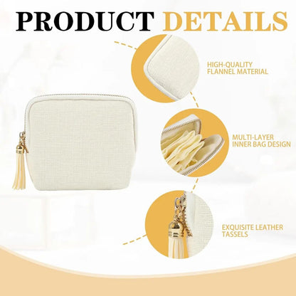 [BUY 1 GET 1 FREE] 5-Compartment Zipper Travel Jewelry Organizer