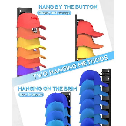 [BUY 1 GET 1 FREE] Adhesive Hat Rack for 18 Caps