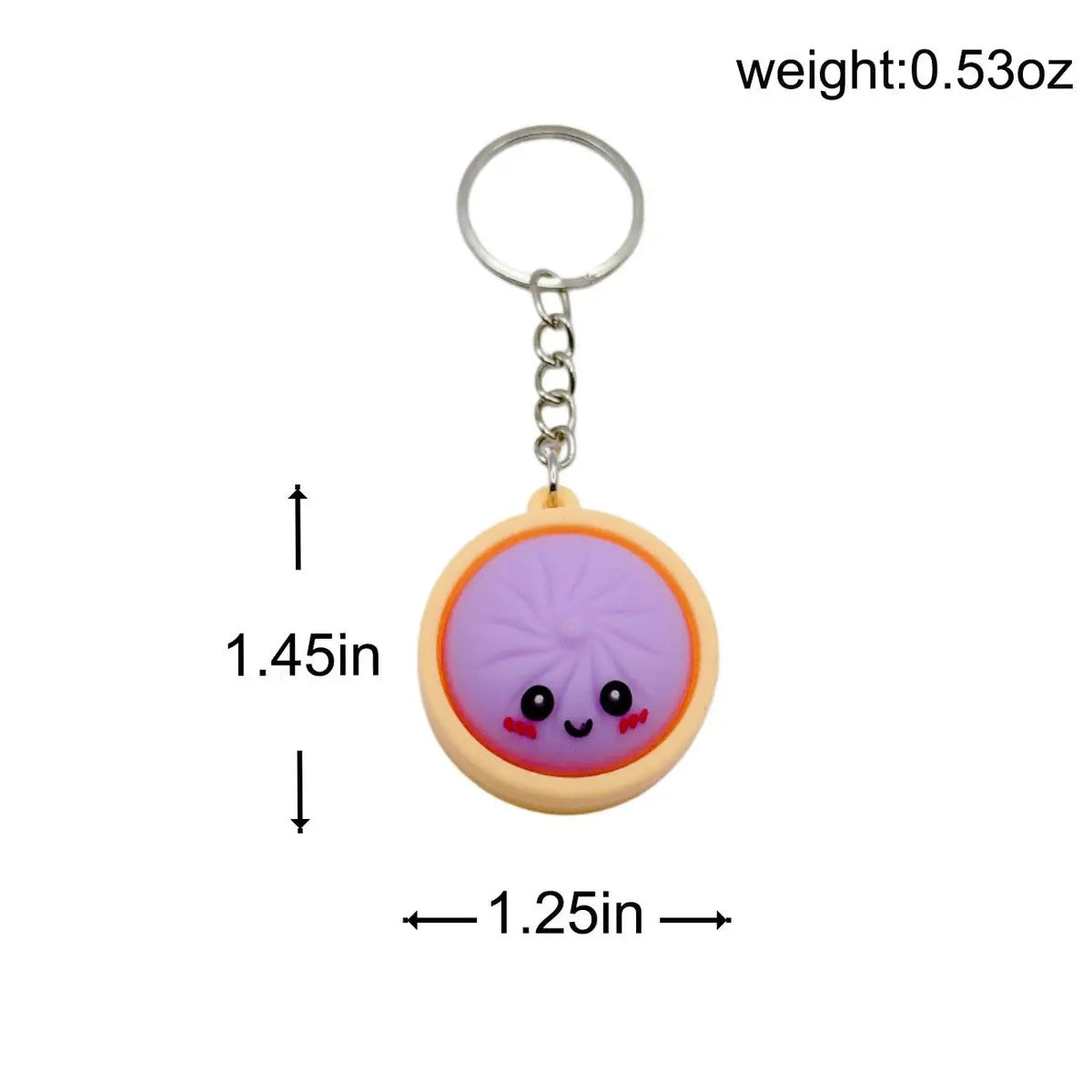 [BUY 1 GET 1 FREE] Dumpling Squishy Fidget Keychain