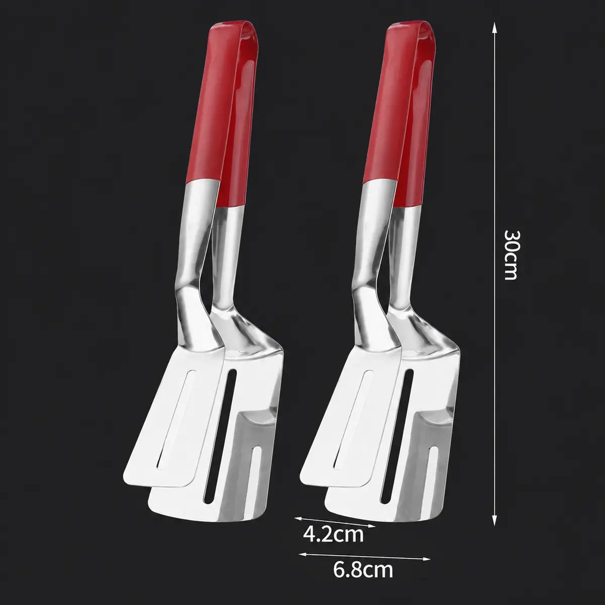 [BUY 1 GET 1 FREE] Stainless Steel Steak Spatula Tongs