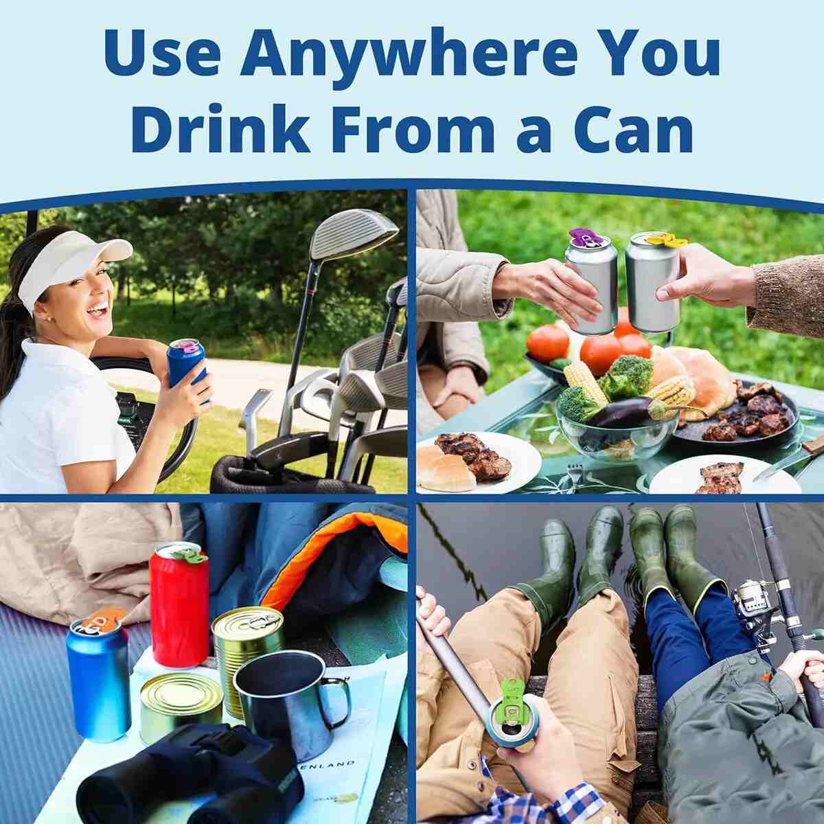[BUY 1 GET 1 FREE] Bug-Proof Aluminum Can Lids 12-Pack