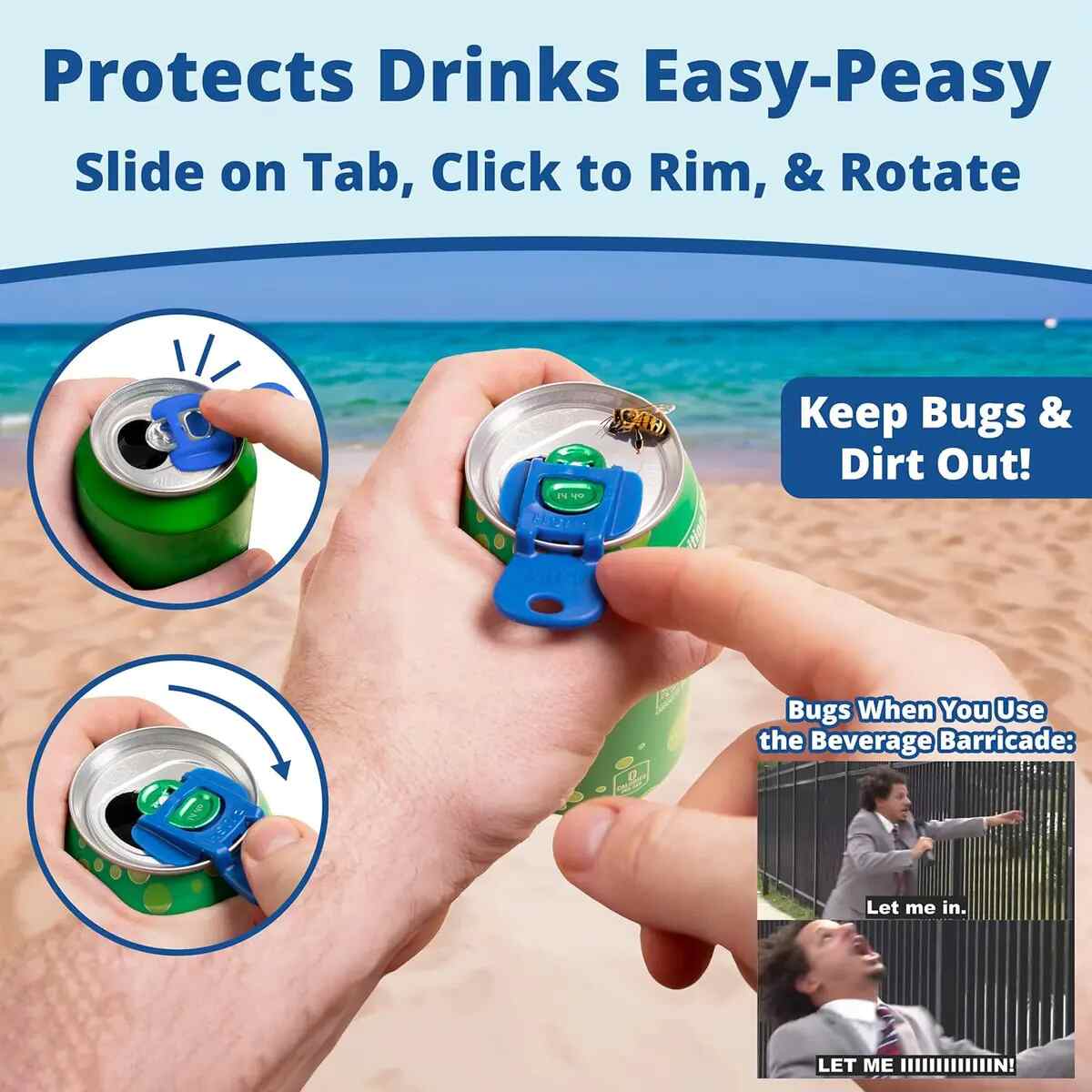 [BUY 1 GET 1 FREE] Bug-Proof Aluminum Can Lids 12-Pack
