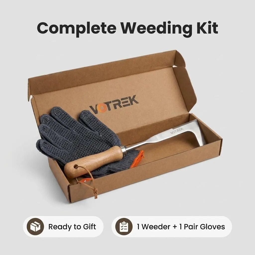 [BUY 1 GET 1 FREE] 3-Edge Stainless Steel Crevice Weeder Kit