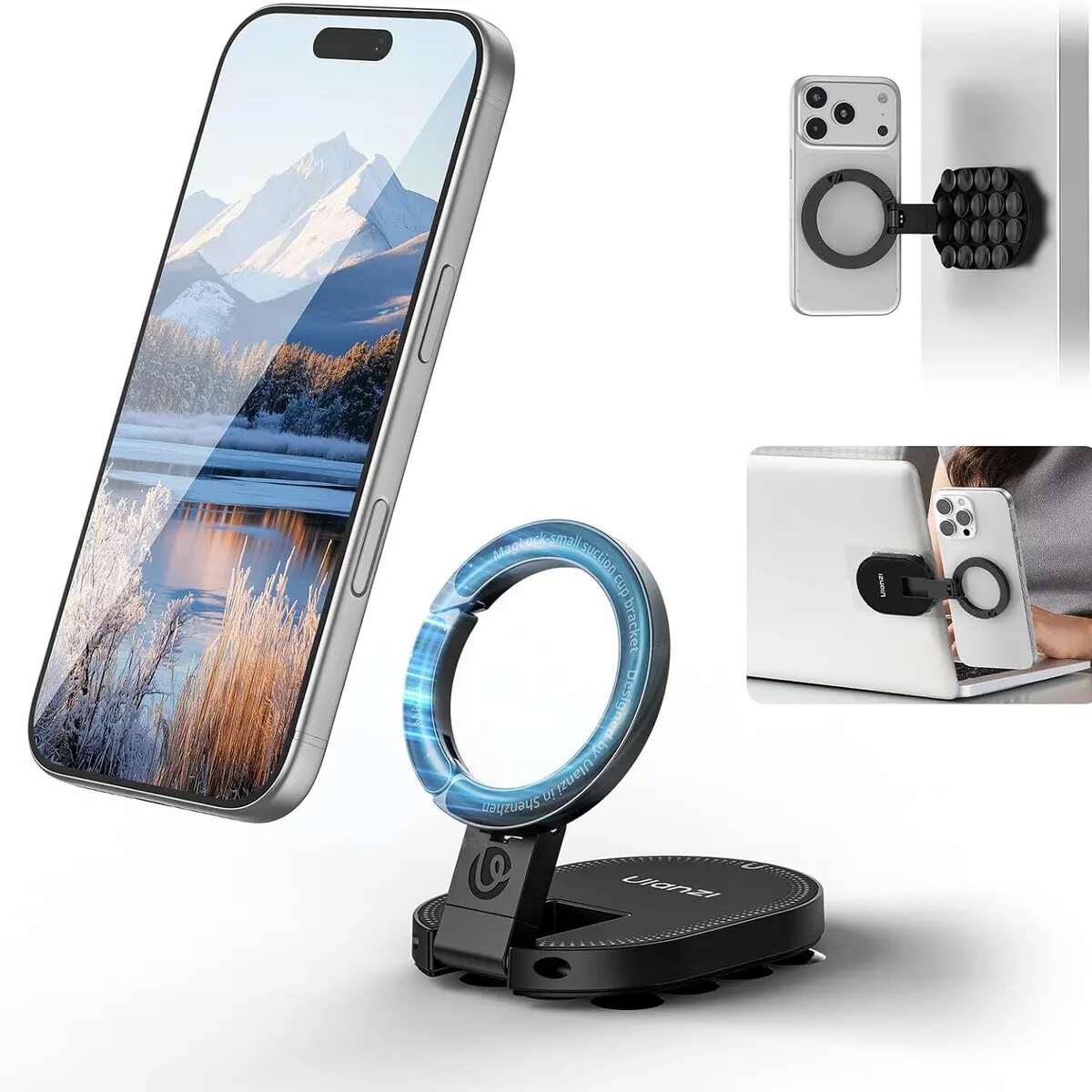 Magnetic Vacuum Suction Phone Holder