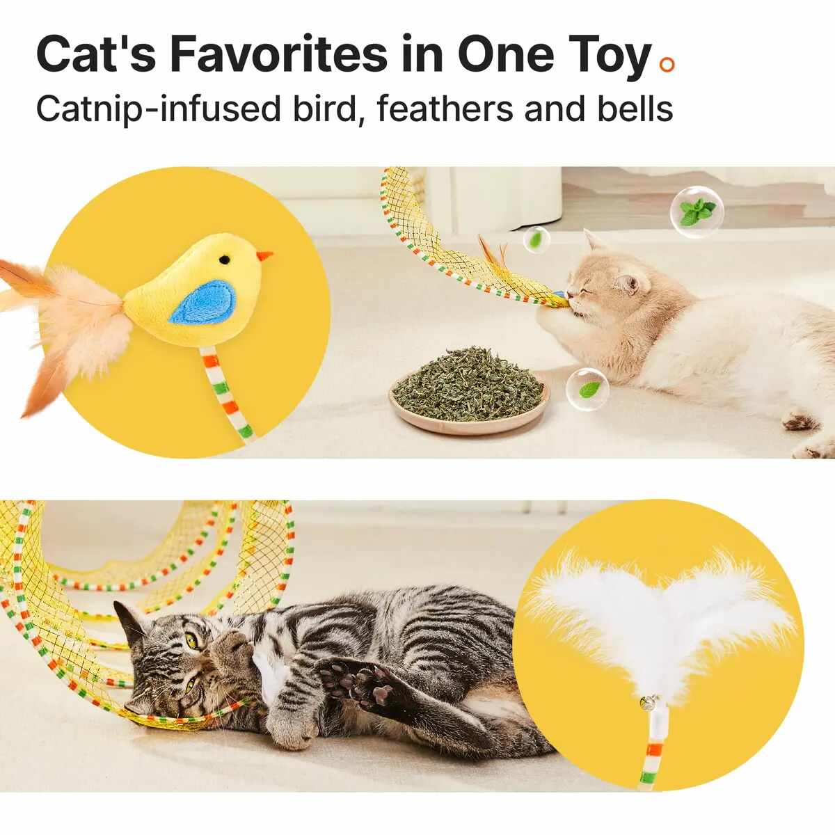 Collapsible Spiral Cat Tunnel Toy