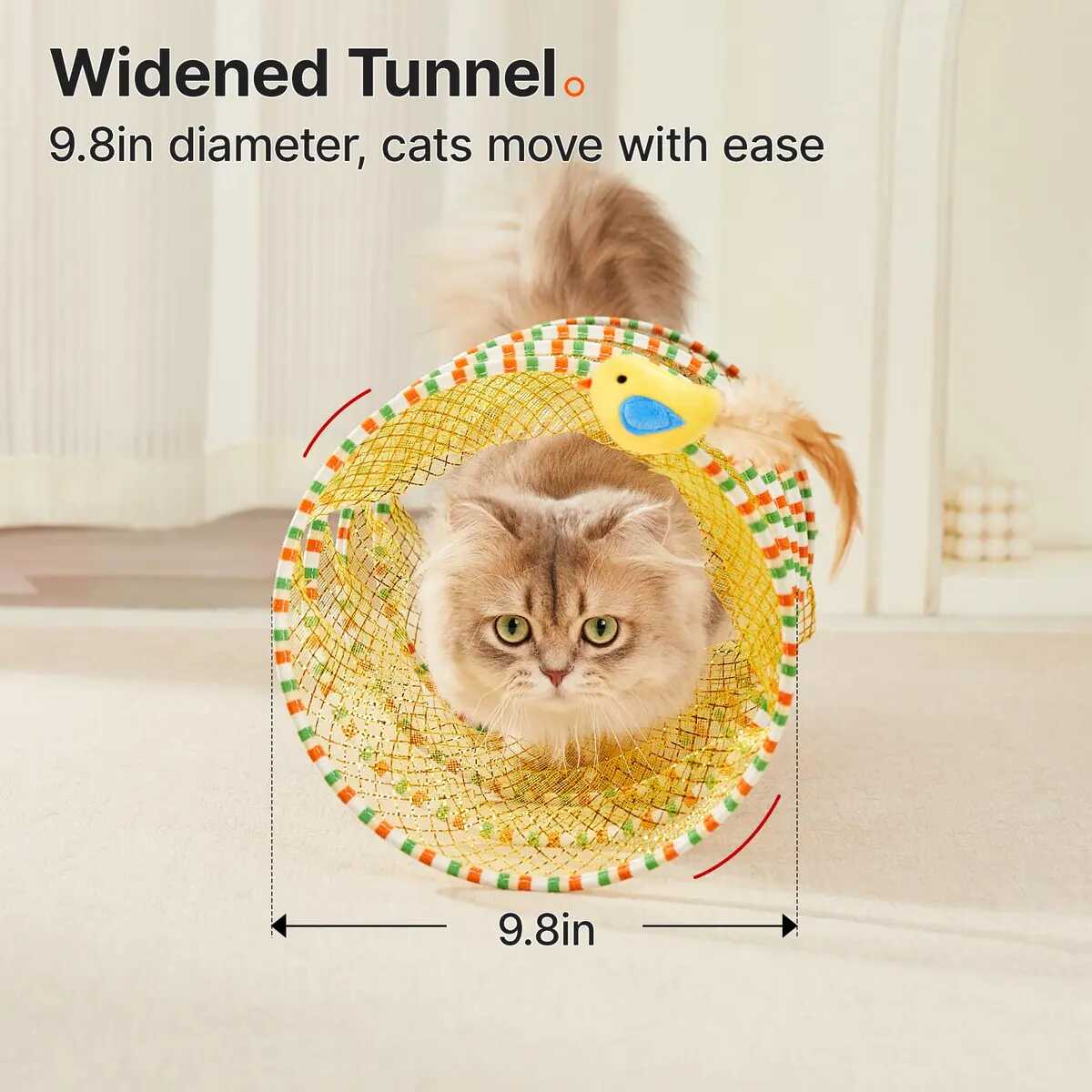 Collapsible Spiral Cat Tunnel Toy