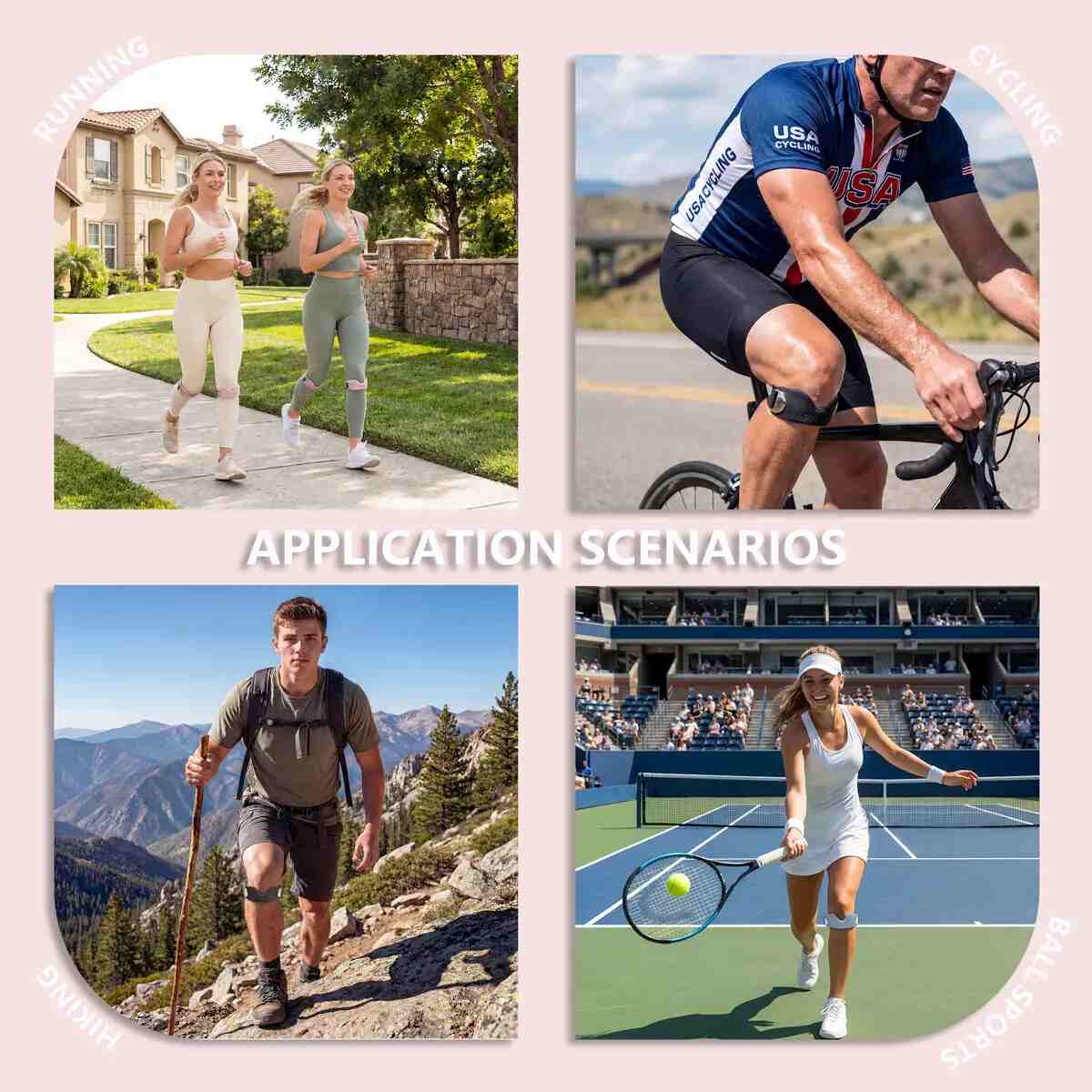 Adjustable Shock-Absorbing Patellar Bands 2-Pack