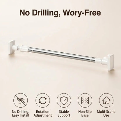 [BUY 1 GET 1 FREE] No-Drill Adjustable Tension Curtain Rod