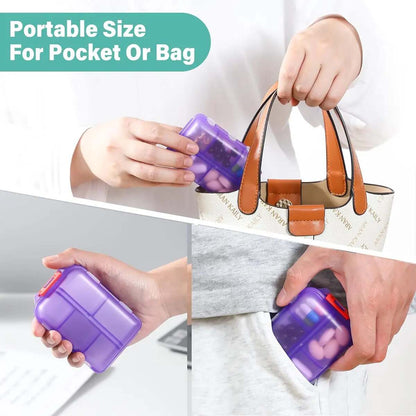 [BUY 1 GET 1 FREE] 10-Compartment Travel Pill Organizer with Labels