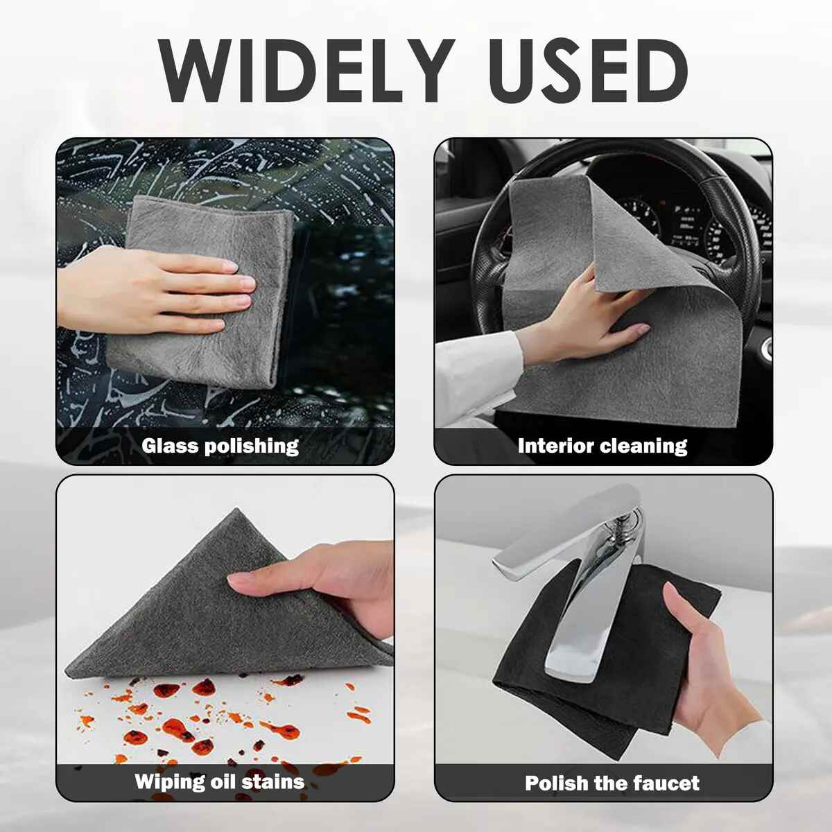 [BUY 2 GET 1 FREE] Streak-Free Magic Cleaning Cloths 5-Pack