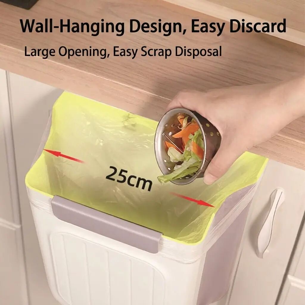 [BUY 1 GET 1 FREE] 1.6-Gallon Foldable Hanging Trash Can